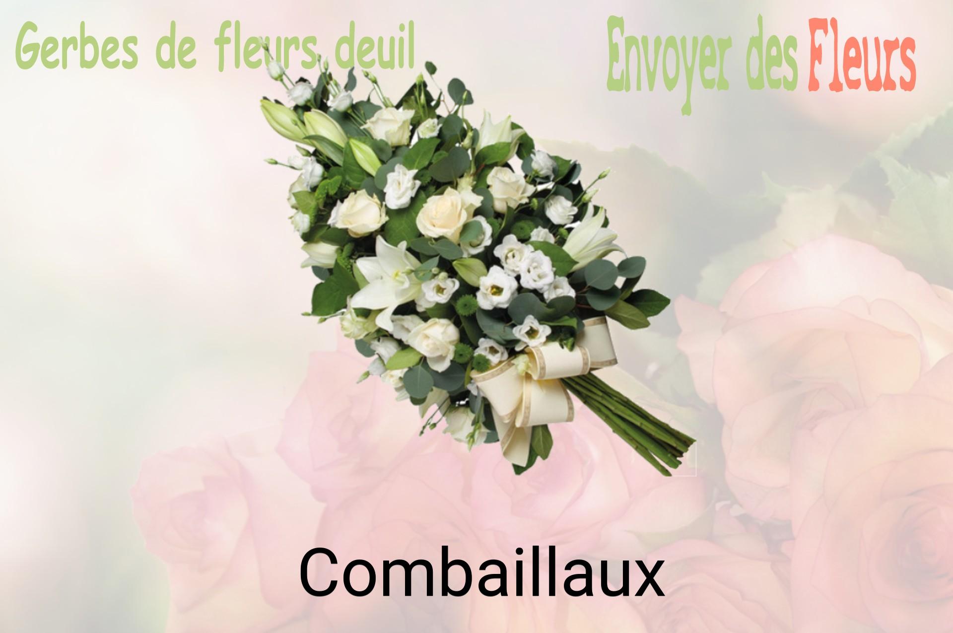 Gerbe de fleurs de deuil livrée à Combaillaux